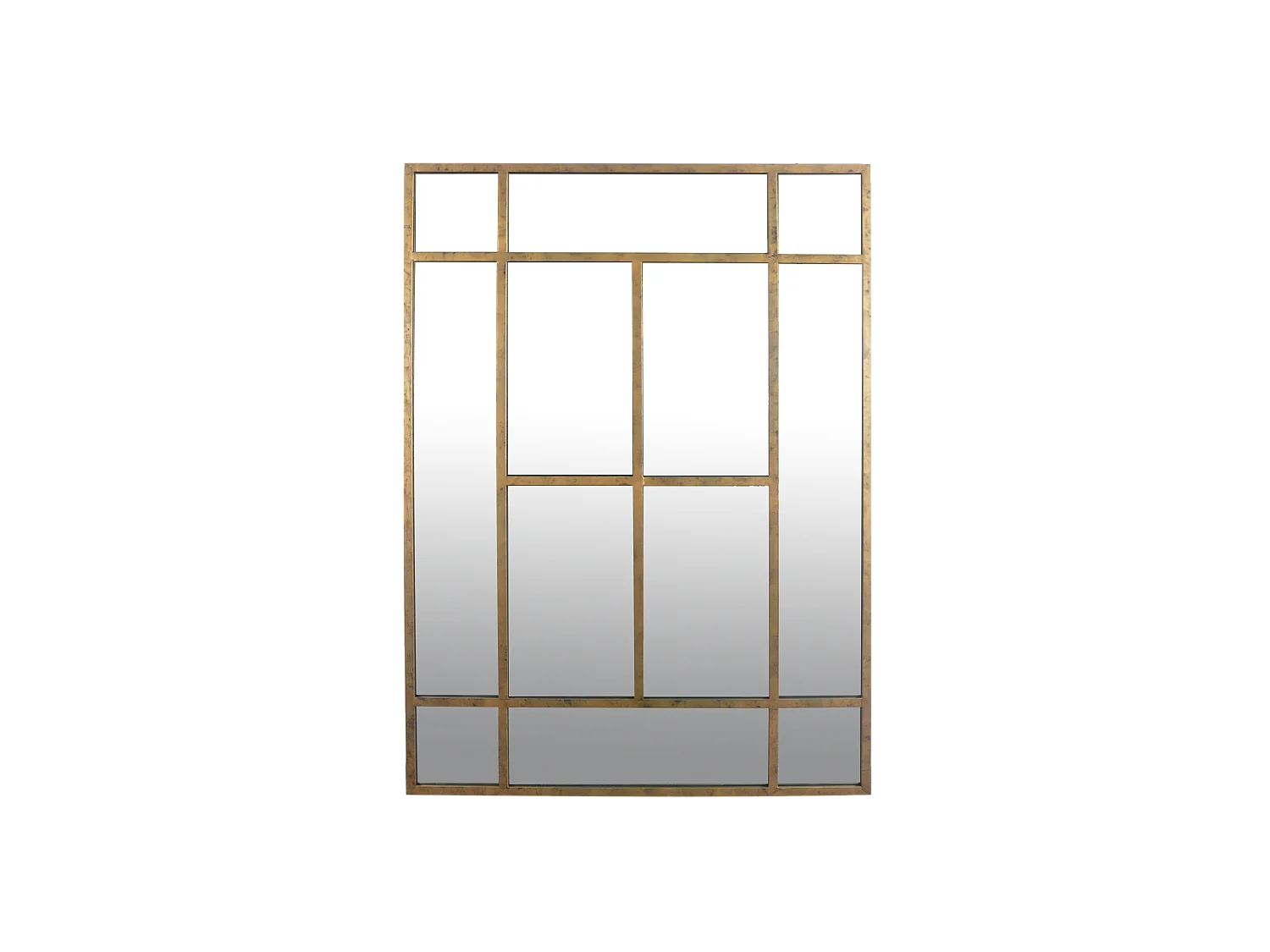 Miroir métal doré 140x100cm