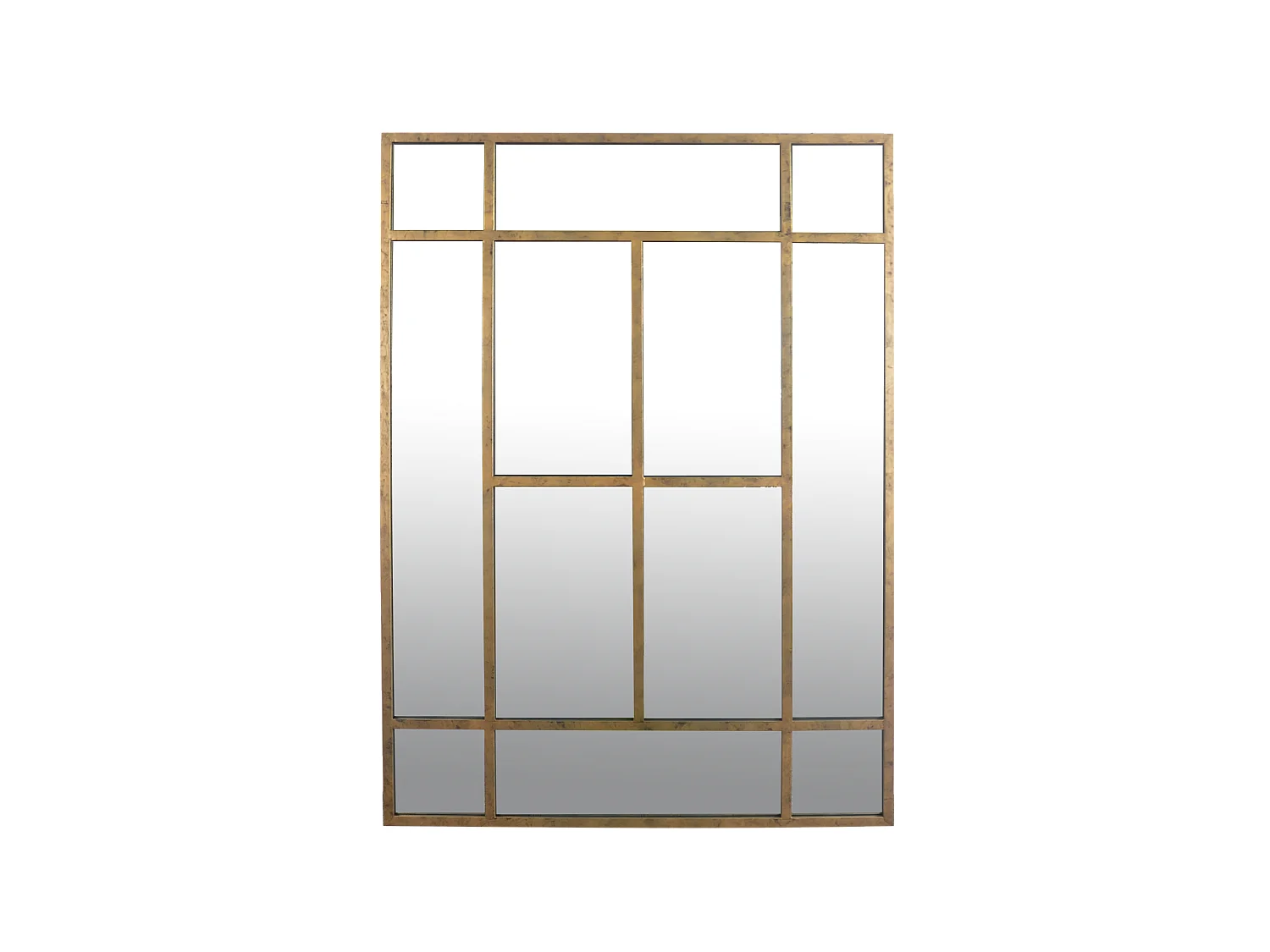 Miroir métal doré 140x100cm