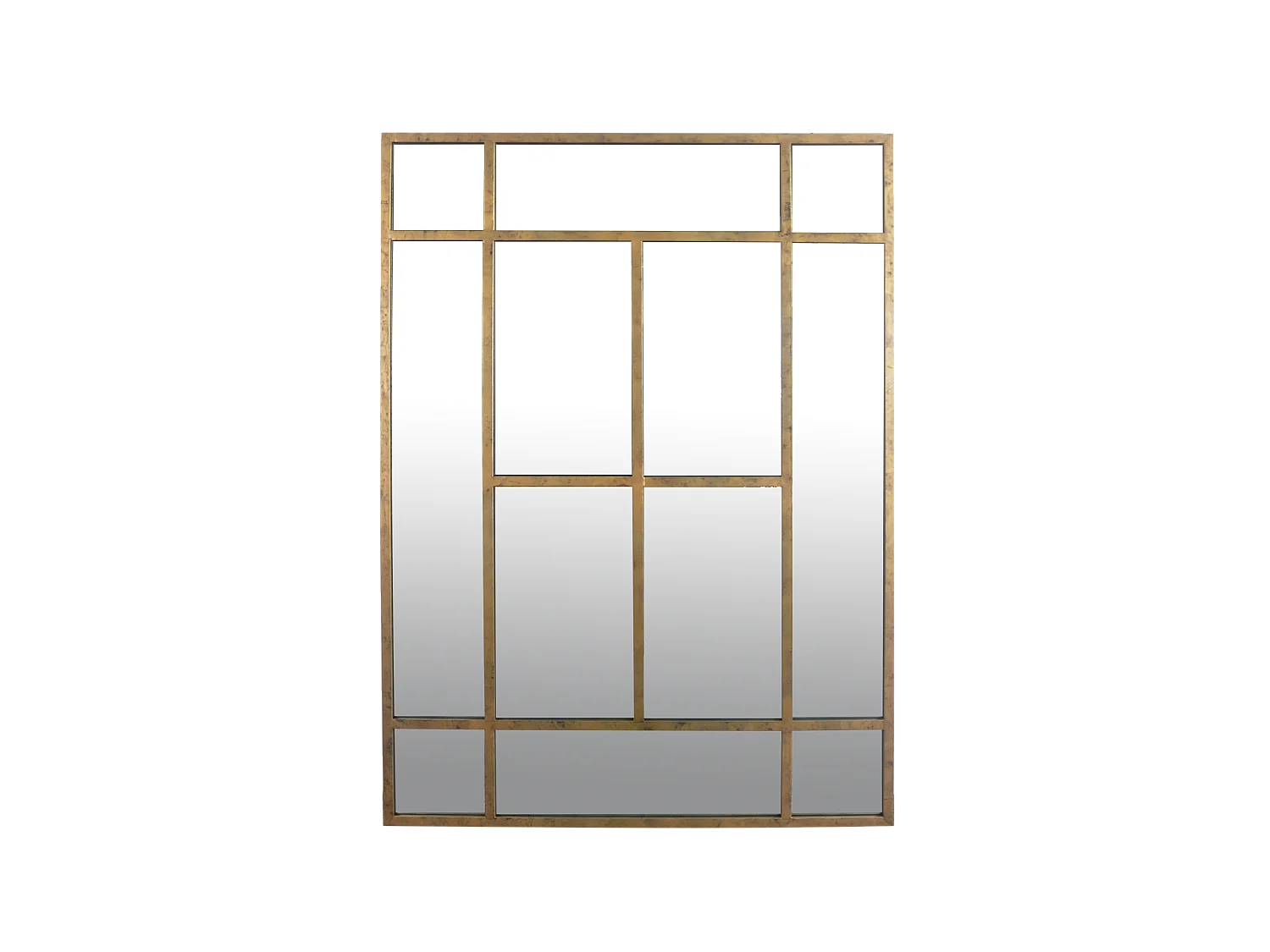 Miroir métal doré 140x100cm