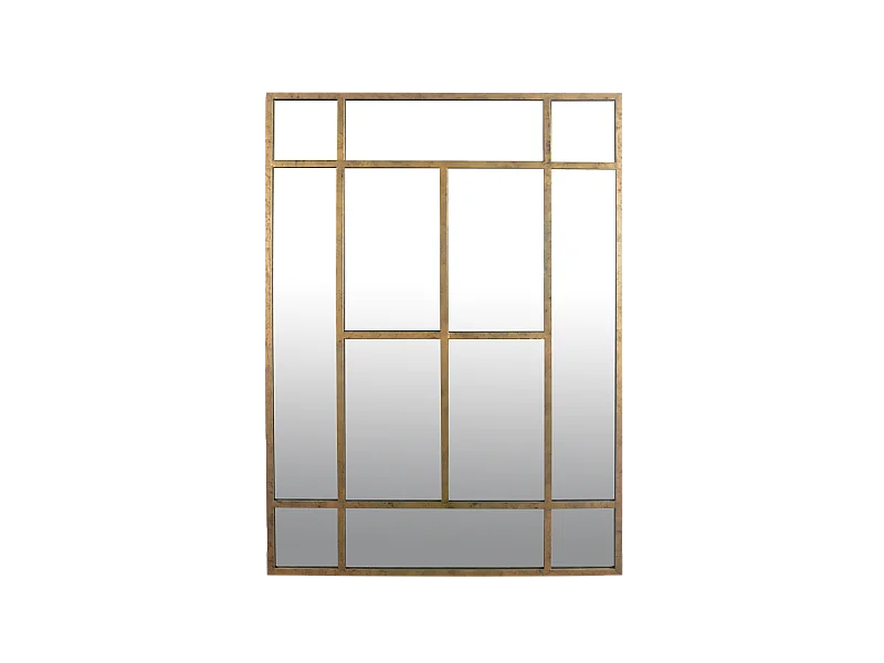 Miroir métal doré 140x100cm