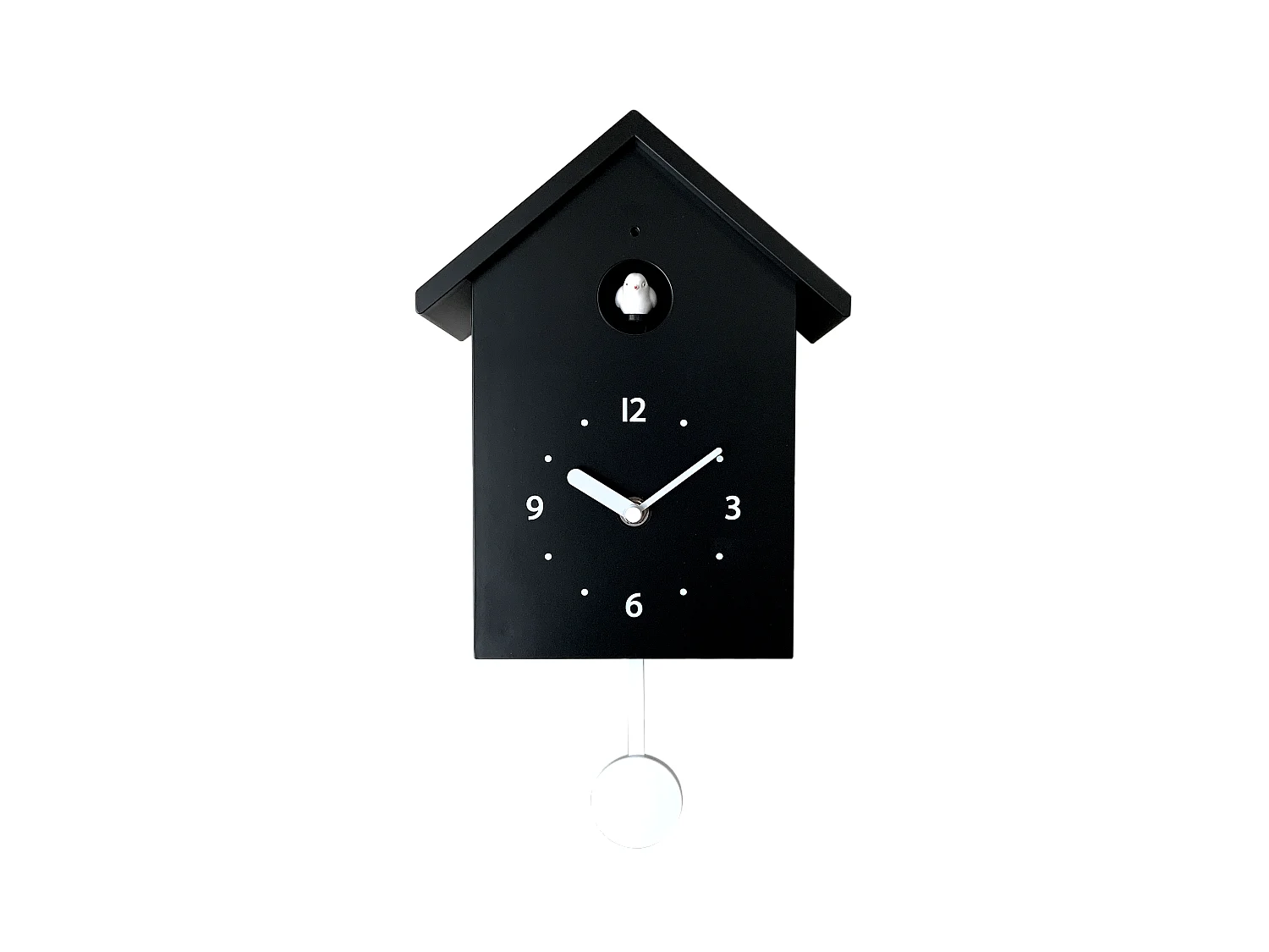 Horloge coucou noir et blanc 20x10x34.5cm