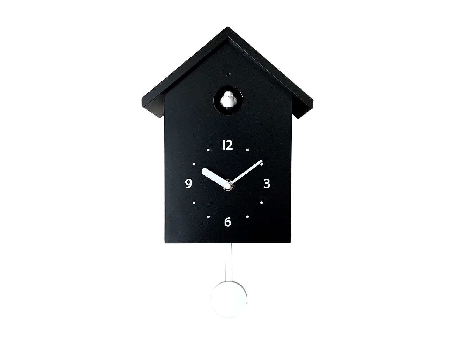 Horloge coucou noir et blanc 20x10x34.5cm