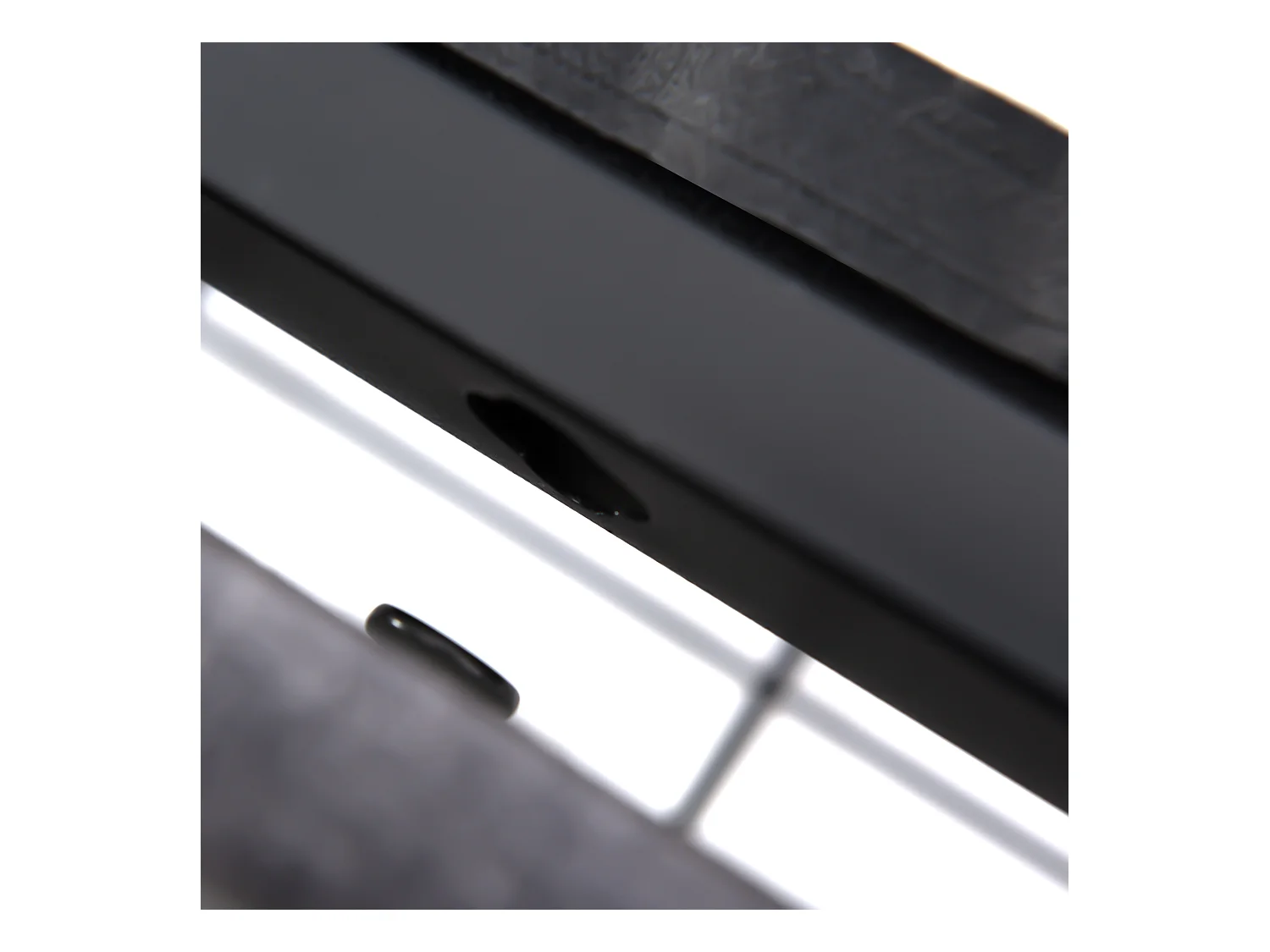 Lit adulte 140x200 cm - Lit double avec 4 tiroirs et tête de lit réglable - éclairage LED - lin gris