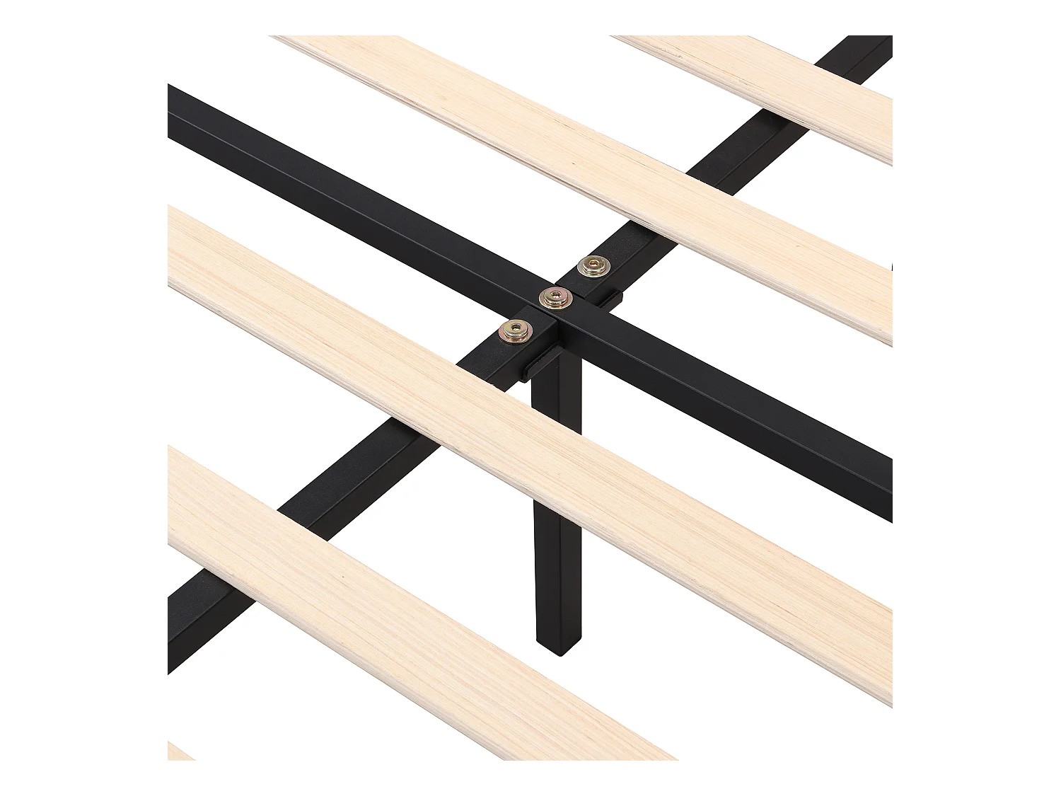 Lit adulte 140x190 cm - Lit double avec tête de lit réglable et sommier à lattes - velours beige