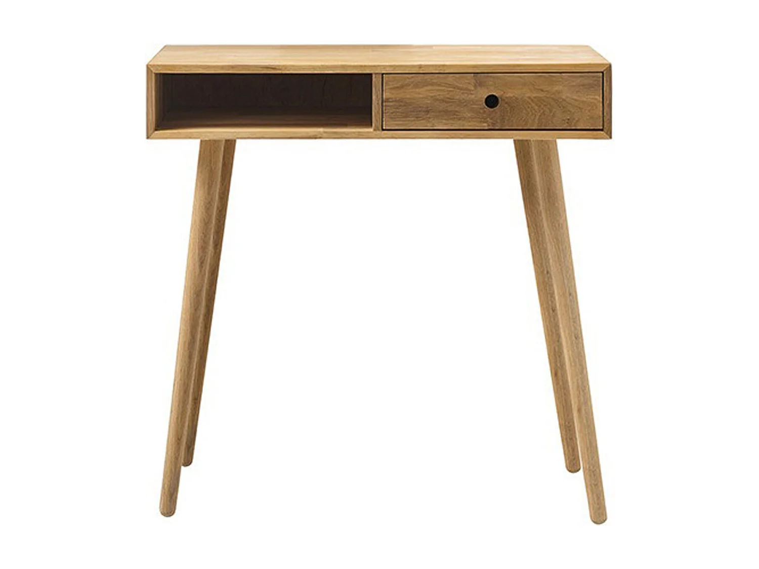 Console / Table d'entrée en chêne massif huilé - L.80 x H.80 x P.35 cm