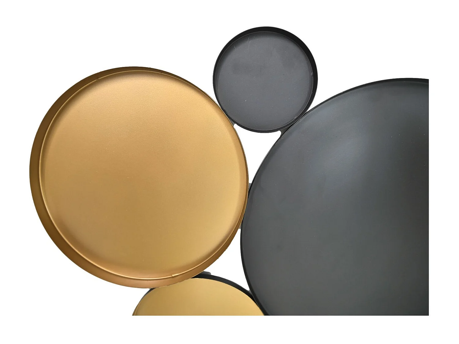 Décoration murale - 61x47x2 - Noir/or - Fer