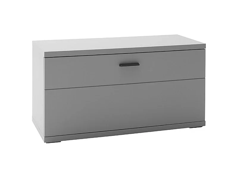 Banc de vestiaire coloris gris antique - Longueur 90 x Hauteur 47 x Profondeur 38 cm