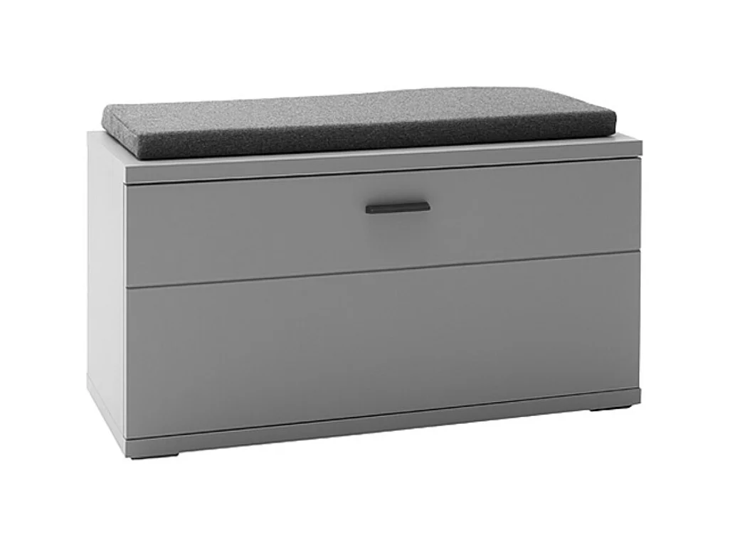 Banc de vestiaire coloris gris antique - Longueur 90 x Hauteur 47 x Profondeur 38 cm