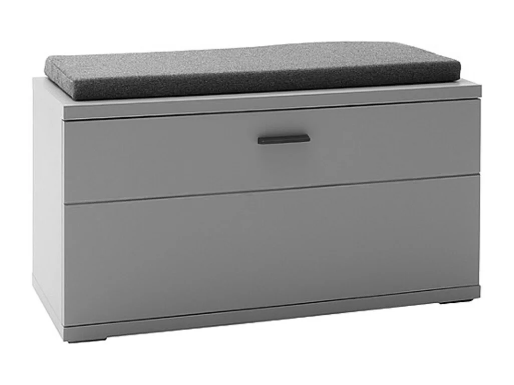 Banc de vestiaire coloris gris antique - Longueur 90 x Hauteur 47 x Profondeur 38 cm