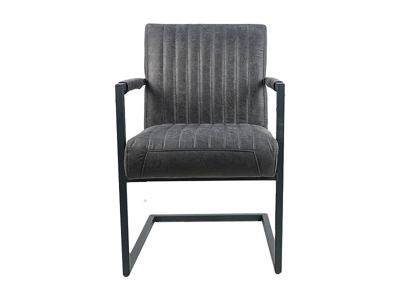 Chaise de salle à manger Texas avec accoudoir - Yacht Graphite(66) 55*50*85