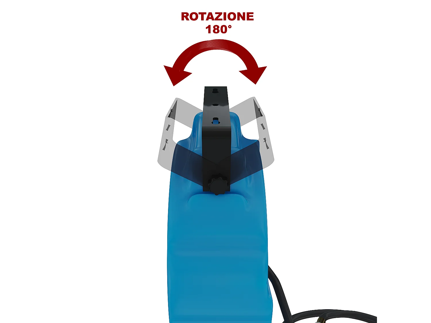 Avvolgitubo Aria Compressa Con Tubo Professionale Attacco 1/4" Fissaggio Parete Muro Sistema Blocco Automatico Riavvolgitore Compressore 24 Bar (10 + 1 Mt)