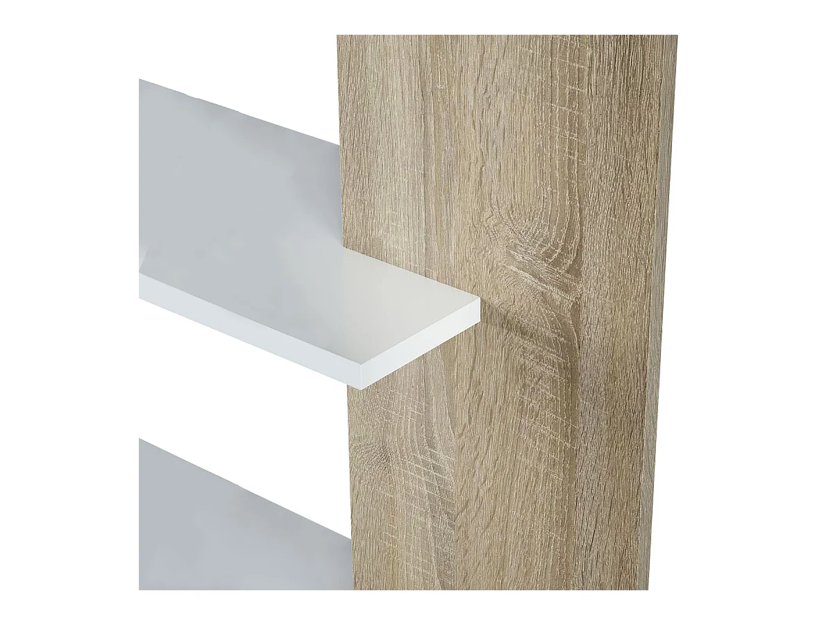 Libreria scaffale multiuso ROVERE con ripiani 90 X 25 X 180 cm salone studio camera - 0F2252A