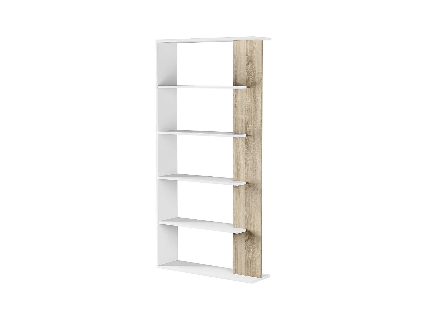 Libreria scaffale multiuso ROVERE con ripiani 90 X 25 X 180 cm salone studio camera - 0F2252A