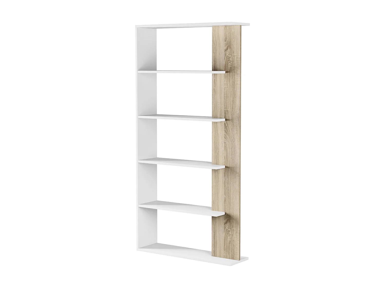 Libreria scaffale multiuso ROVERE con ripiani 90 X 25 X 180 cm salone studio camera - 0F2252A