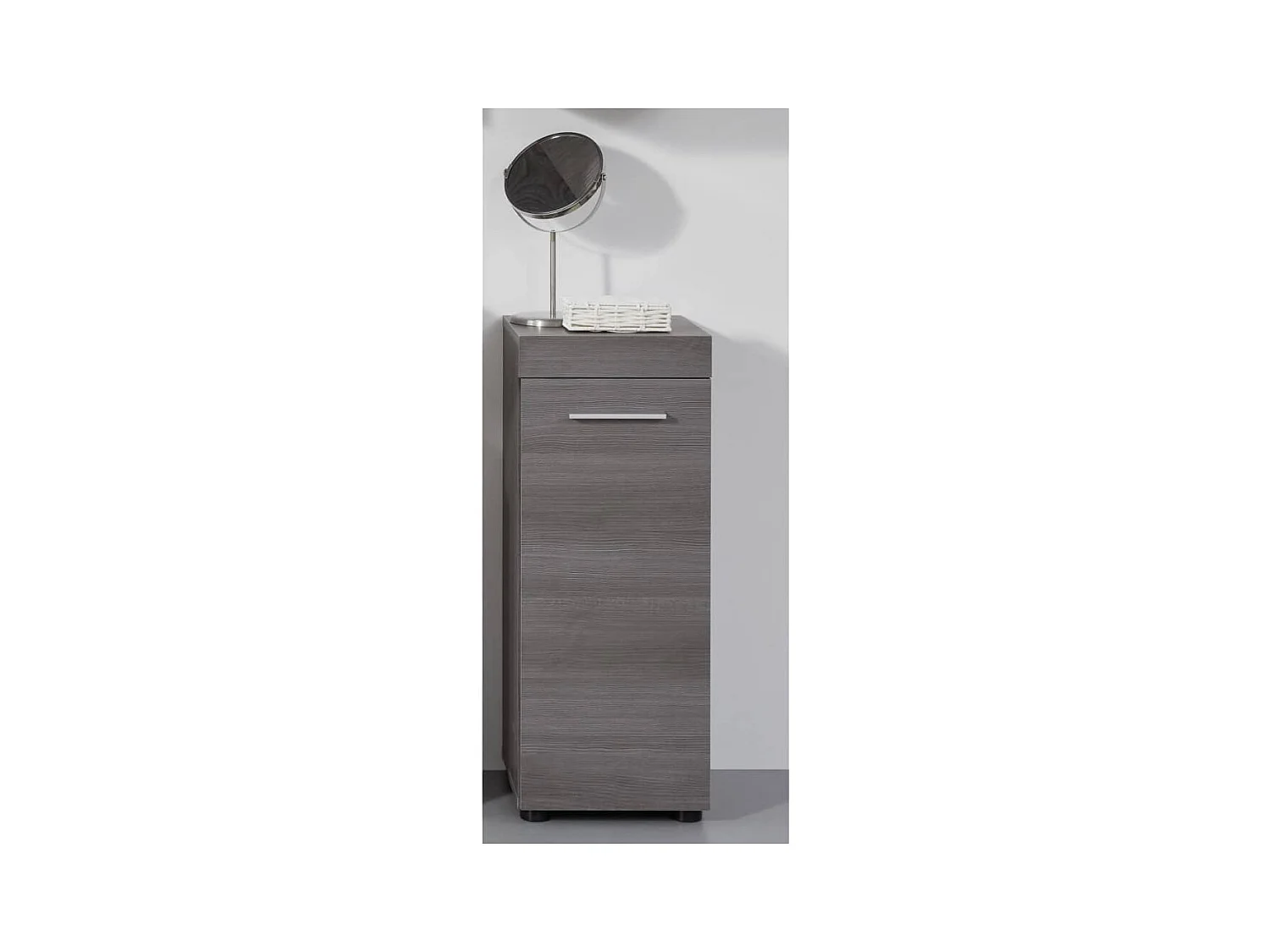 Trendeteam Armario de baño Runner color plata ahumado