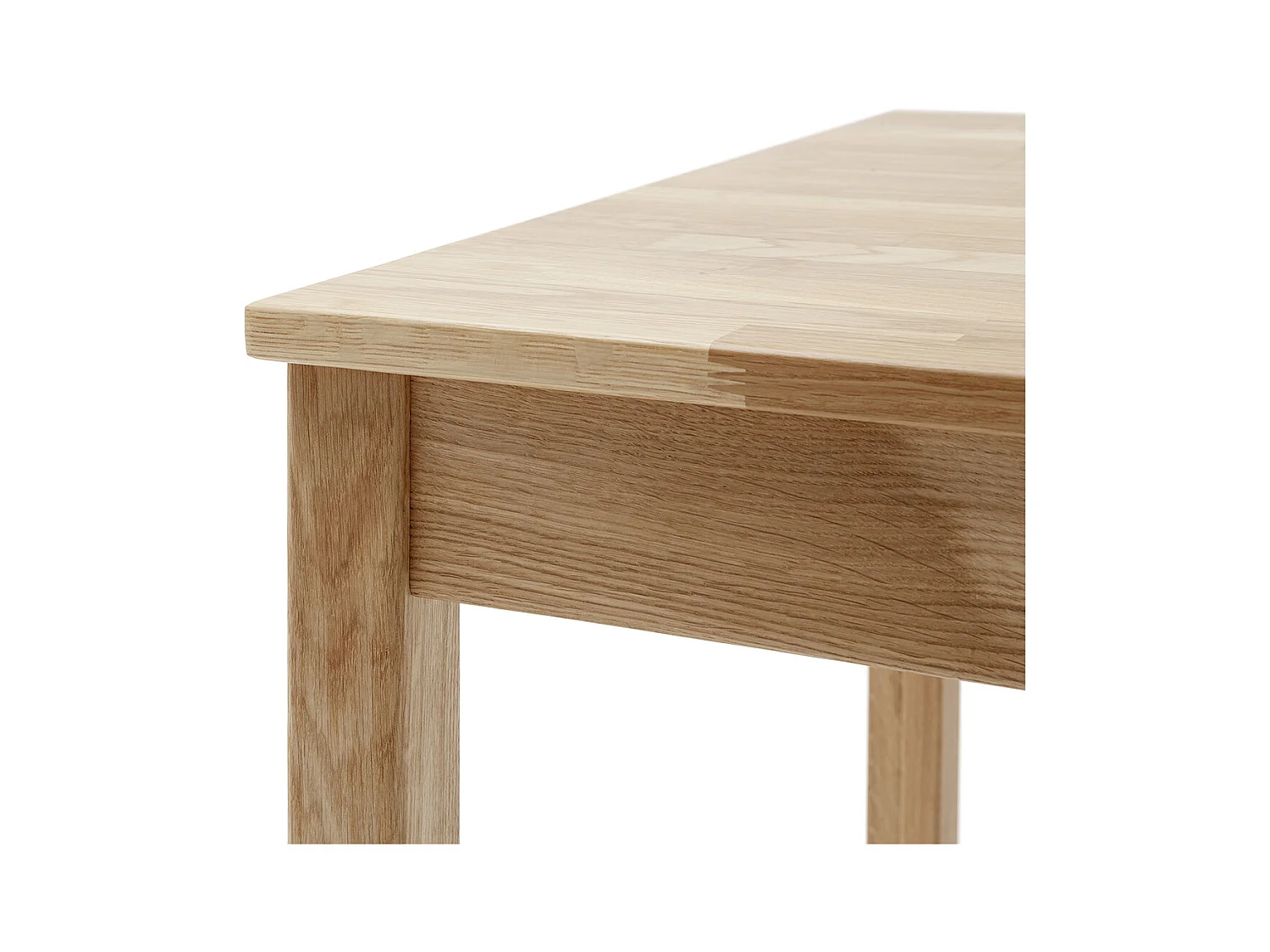 Table de salle à manger en bois hêtre massif huilé coloris naturel - longueur 110 x hauteur 76 x profondeur 70 cm