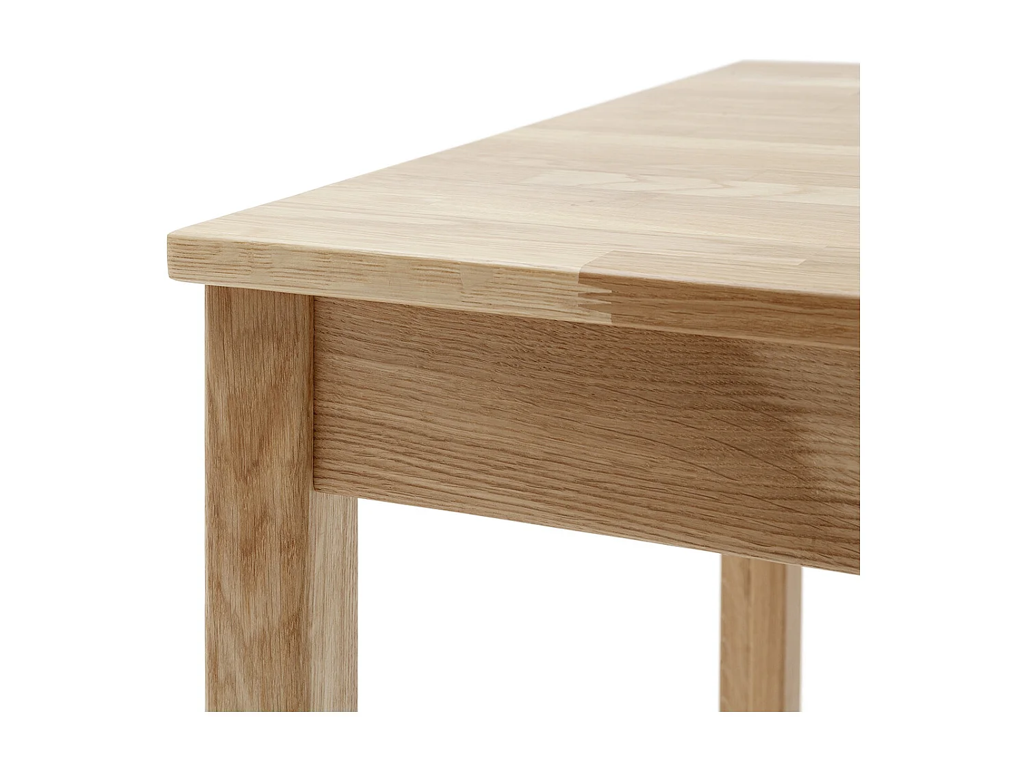 Table de salle à manger en bois hêtre massif huilé coloris naturel - longueur 110 x hauteur 76 x profondeur 70 cm