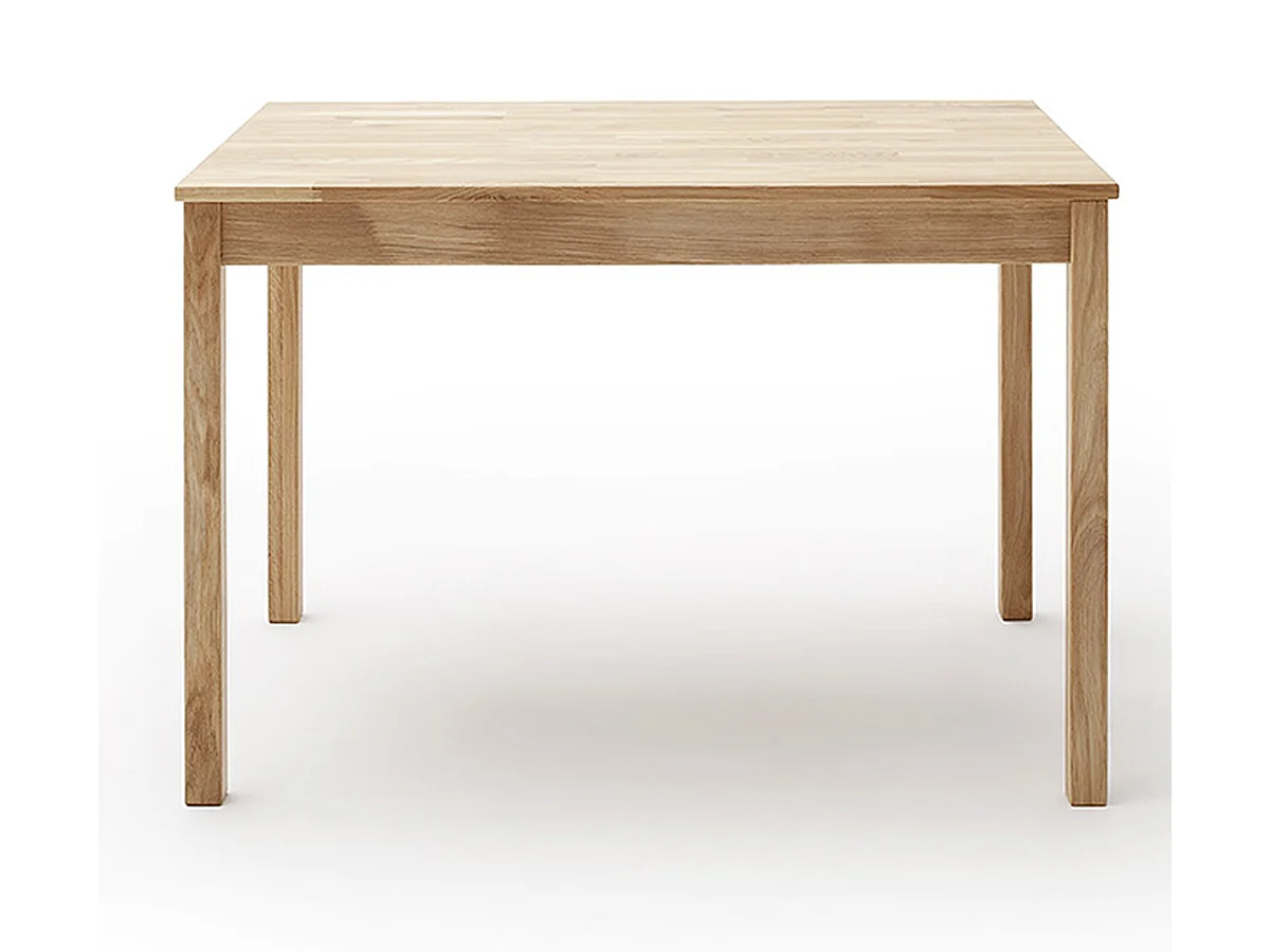Table de salle à manger en bois hêtre massif huilé coloris chêne sauvage - longueur 110 x hauteur 76 x profondeur 70 cm