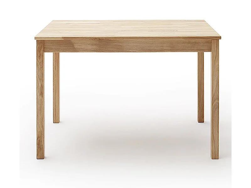 Table de salle à manger en bois hêtre massif huilé coloris chêne sauvage - longueur 110 x hauteur 76 x profondeur 70 cm