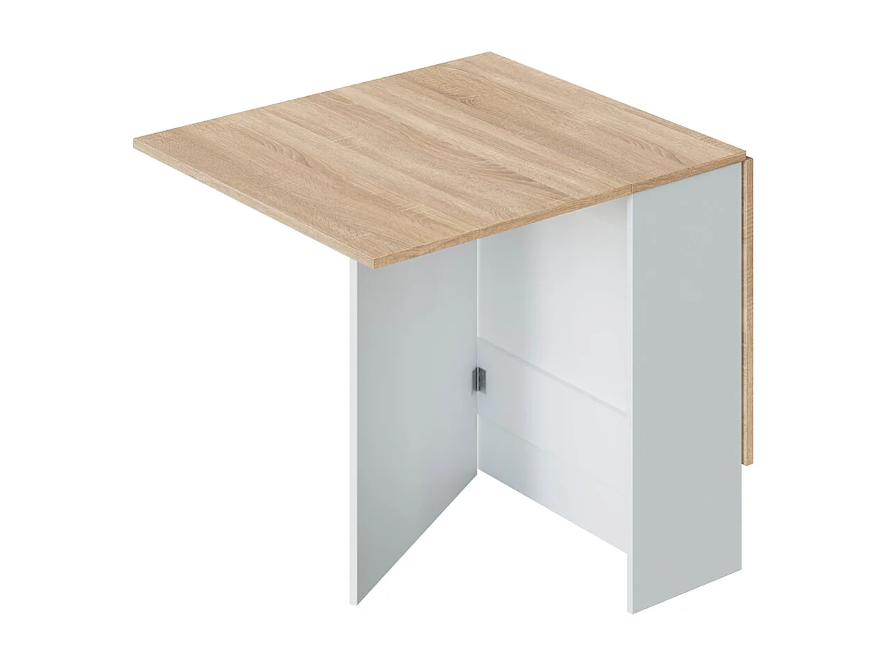 Tavolo apribile pieghevole salvaspazio cucina 144 X 77 X 78 cm ROVERE + BIANCO - 0F4588A