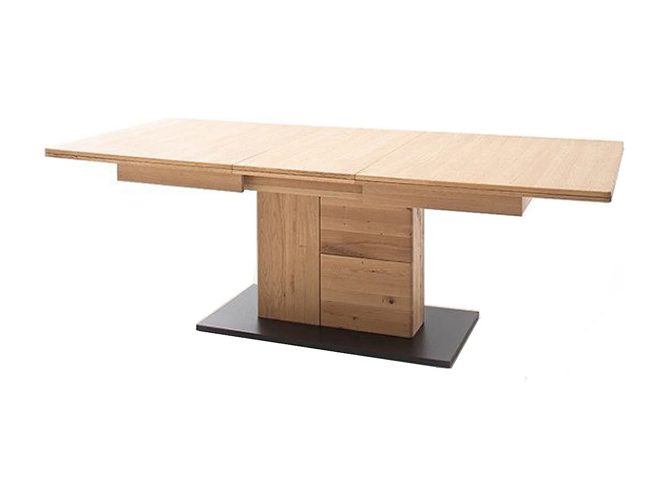 Table à manger extensible en chêne sobmre huilé - L.180-230 x H.77 x P.100 cm