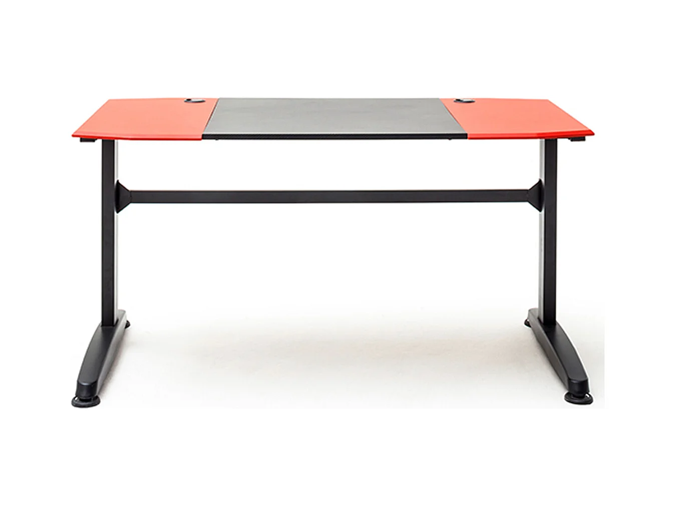 Bureau d'ordinateur / Table de jeu coloris noir et rouge - Longueur 140 x Hauteur 72 x Profondeur 65 cm