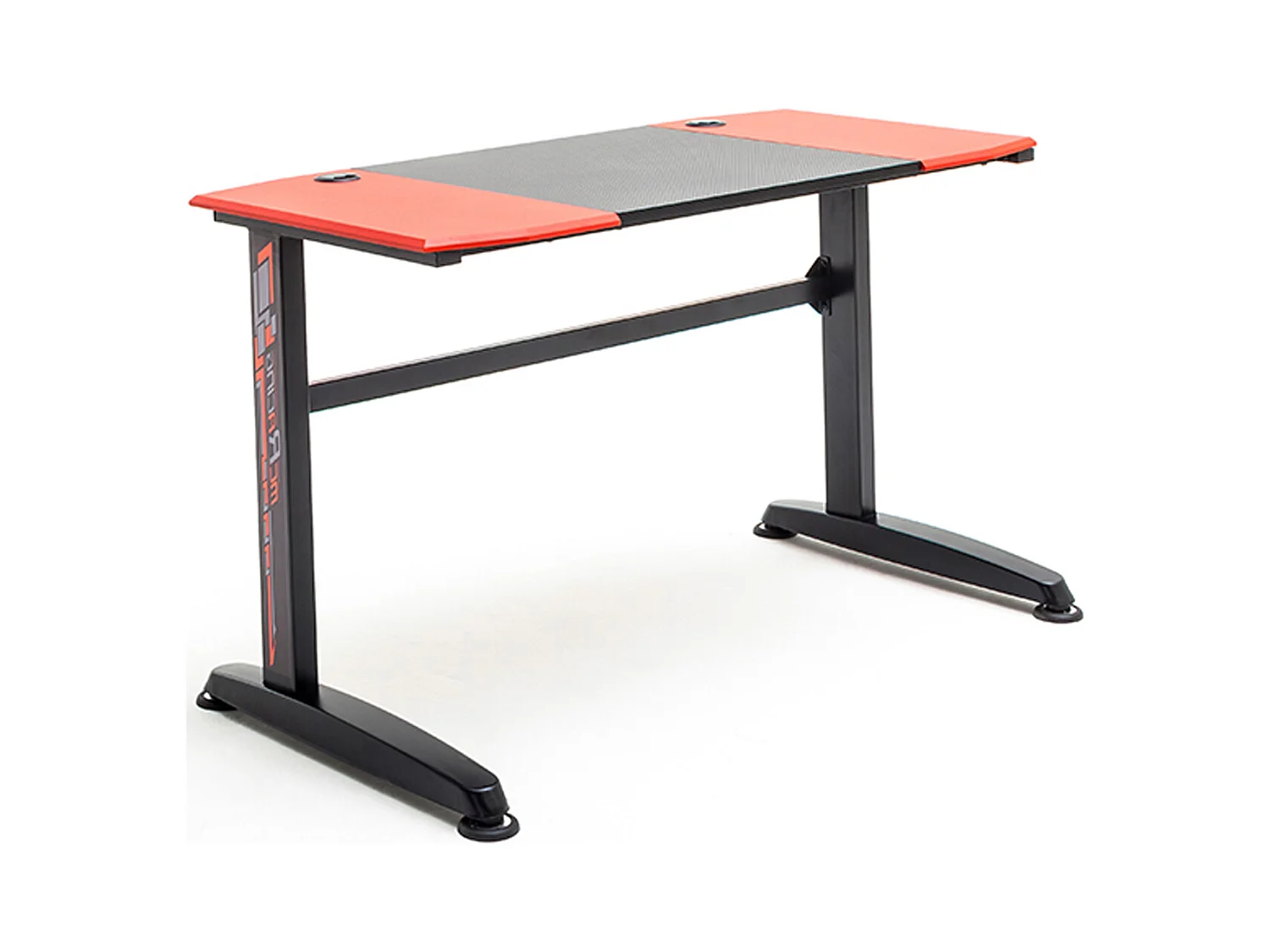 Bureau d'ordinateur / Table de jeu coloris noir et rouge - Longueur 120 x Hauteur 72 x Profondeur 60 cm