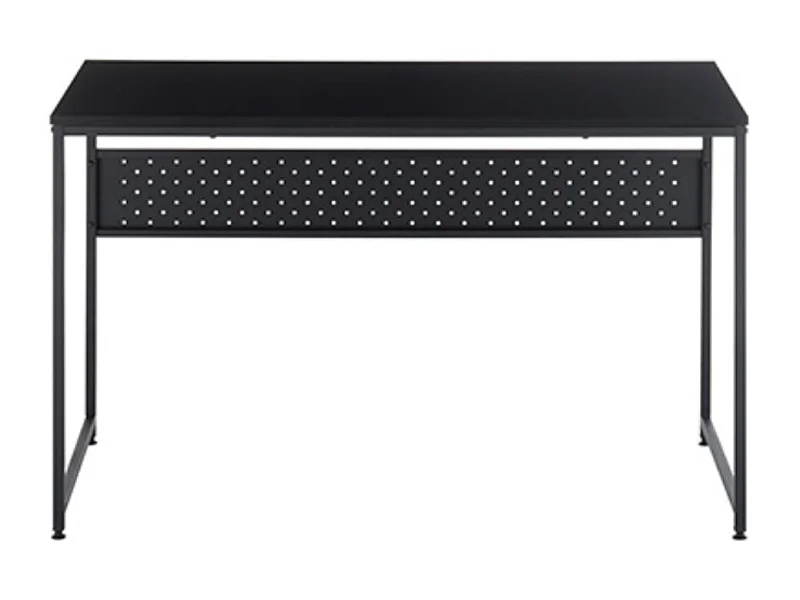 Table de bureau / pieds en métal coloris noir - Longueur 120 x Hauteur 74 x Profondeur 60 cm