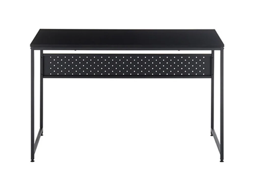Table de bureau / pieds en métal coloris noir - Longueur 120 x Hauteur 74 x Profondeur 60 cm