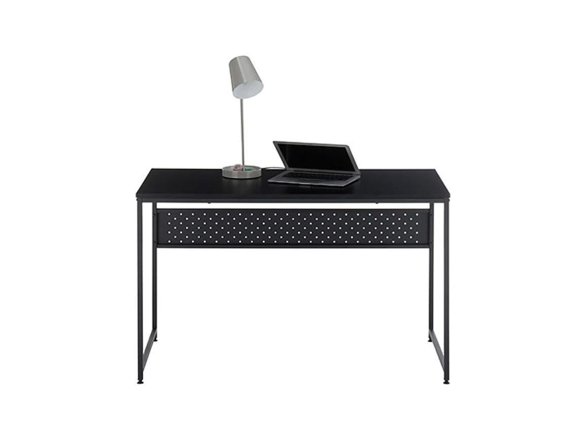 Table de bureau / pieds en métal coloris noir - Longueur 120 x Hauteur 74 x Profondeur 60 cm