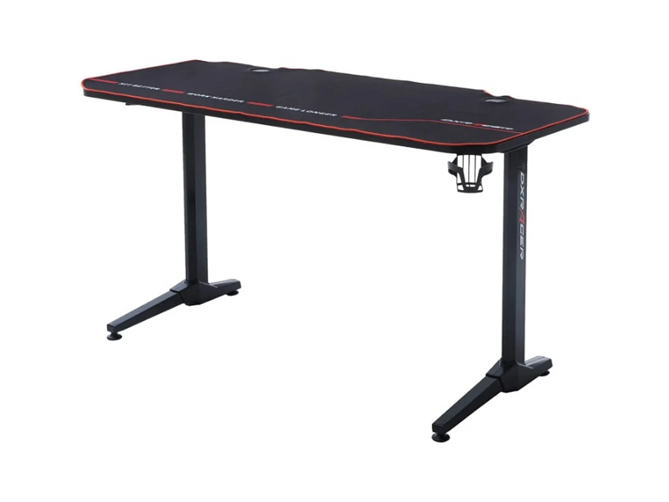 Table de jeu / bureau de jeu en métal coloris noir - Longueur 140 x Hauteur 75 x Profondeur 65 cm