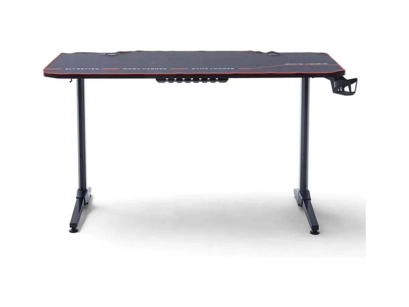 Table de jeu / bureau de jeu en métal coloris noir - Longueur 140 x Hauteur 75 x Profondeur 65 cm