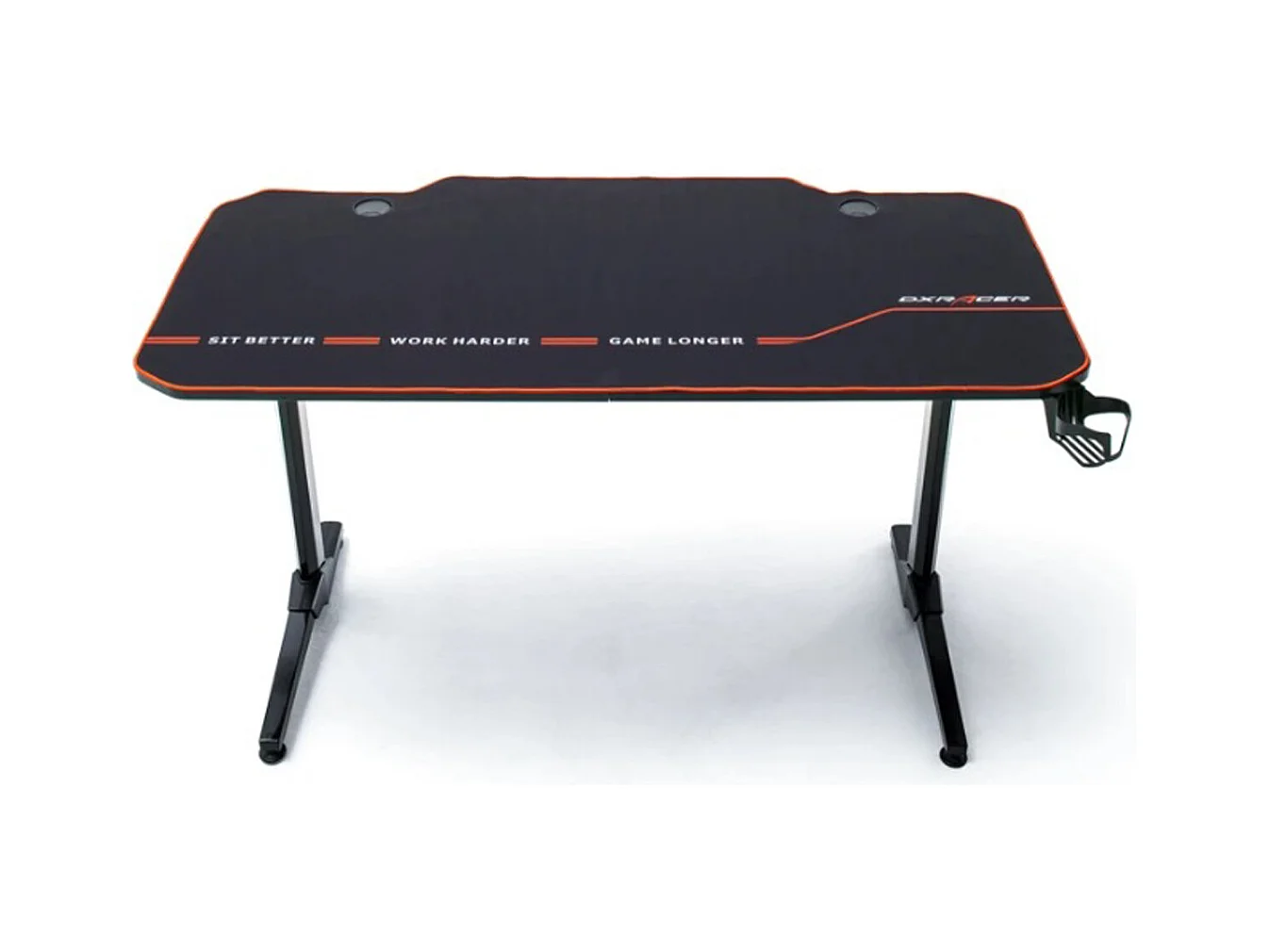 Table de jeu / bureau de jeu en métal coloris noir - Longueur 140 x Hauteur 75 x Profondeur 65 cm