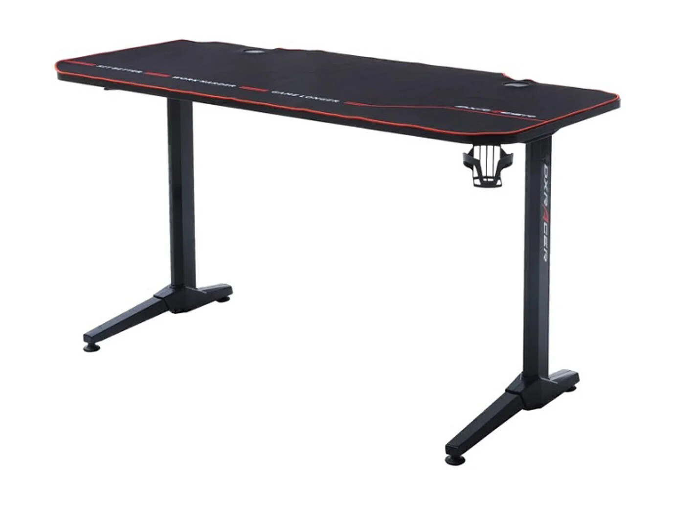 Table de jeu / bureau de jeu en métal coloris noir - Longueur 140 x Hauteur 75 x Profondeur 65 cm