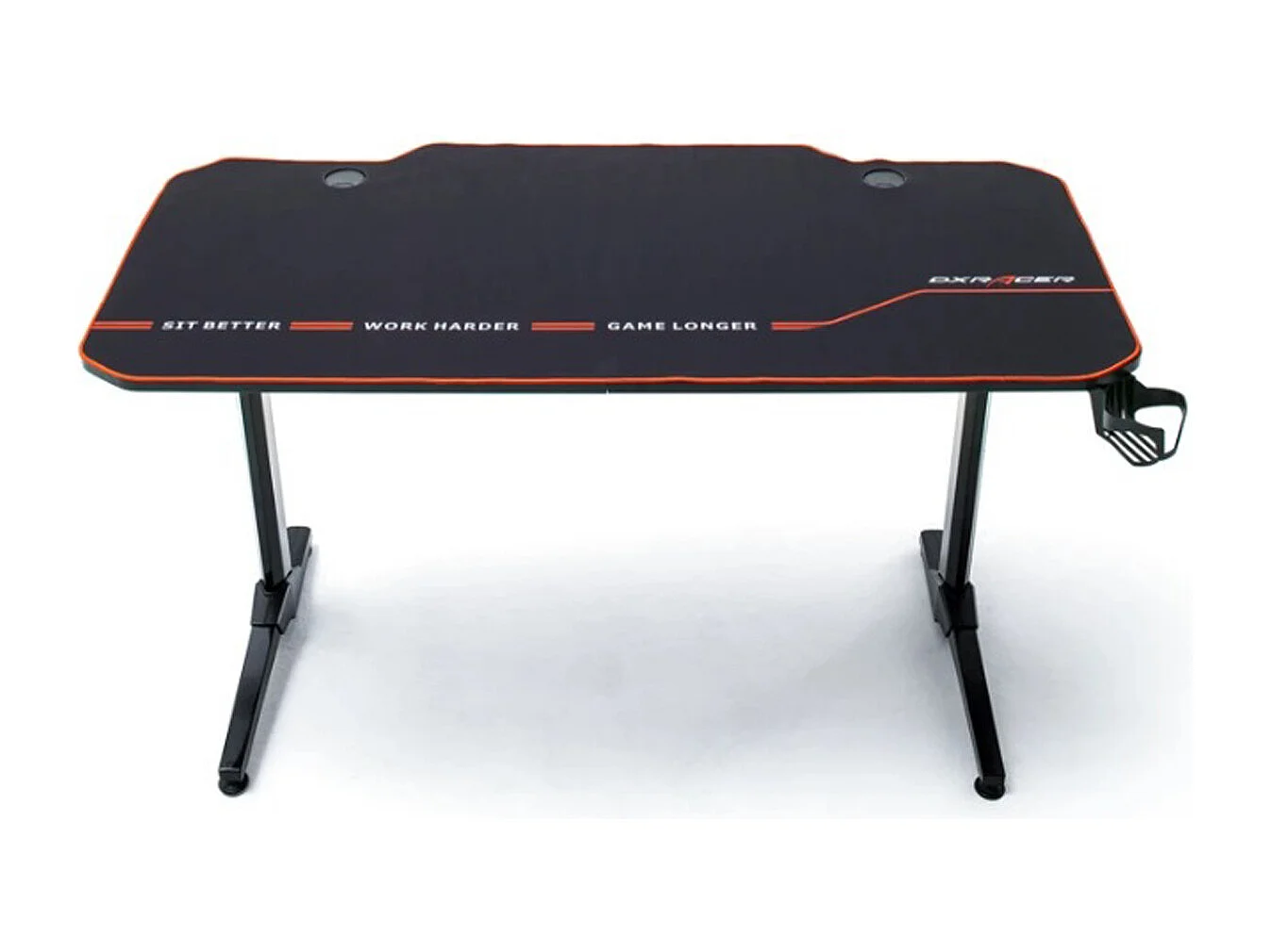 Table de jeu / bureau de jeu en métal coloris noir - Longueur 140 x Hauteur 75 x Profondeur 65 cm