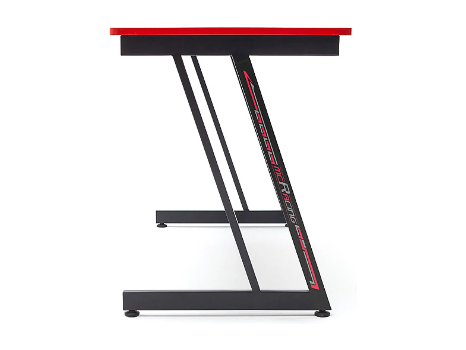 Bureau gamer, table de jeu coloris noir, rouge - Longueur 120 x Hauteur 75 x Profondeur 60 cm