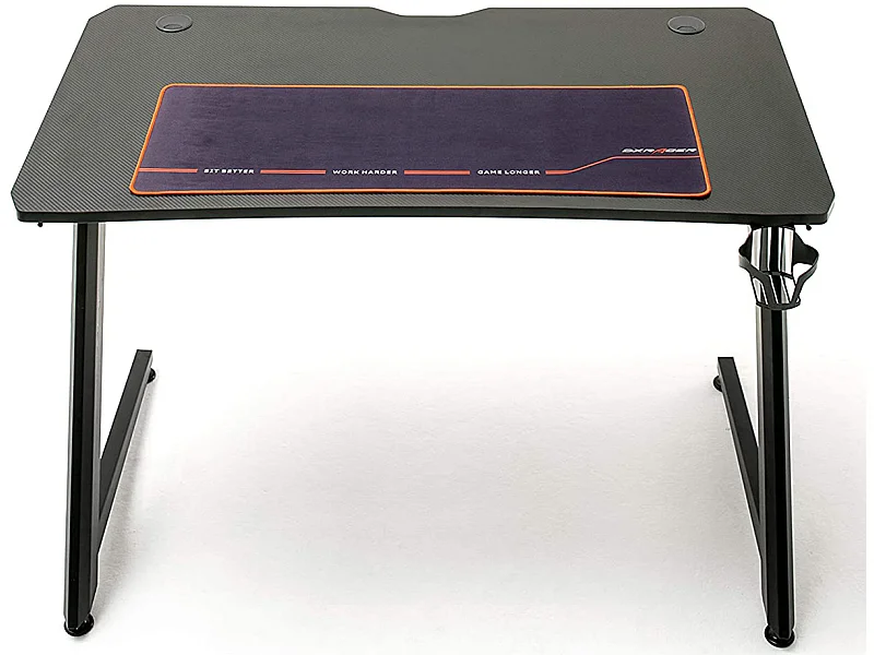 Table de jeu / bureau de jeu en métal coloris noir - Longueur 111 x Hauteur 75 x Profondeur 60 cm