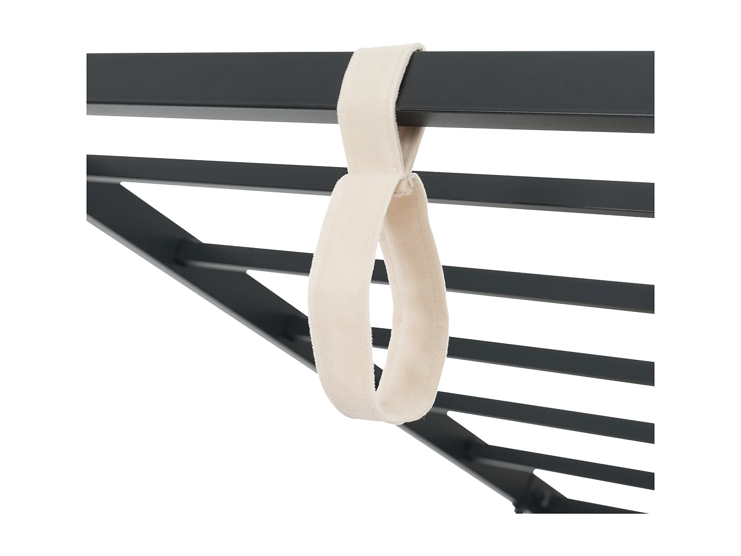 Letto contenitore 90x200 cm - Letto per bambini con schienale imbottito - rete a doghe in metallo - velluto beige