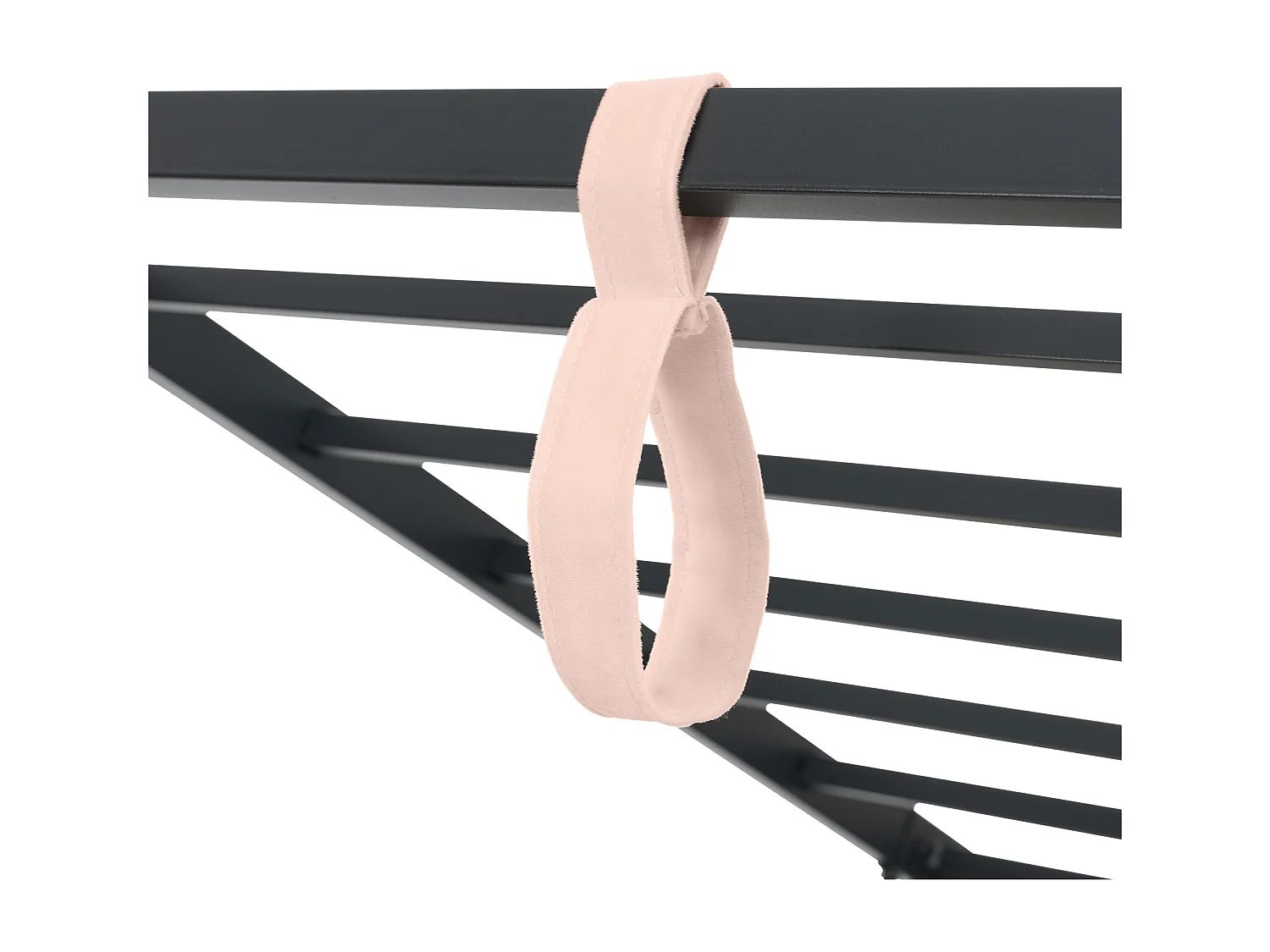 Letto contenitore 90x190 cm - Divano letto con schienale imbottito - rete a doghe in metallo - velluto rosa