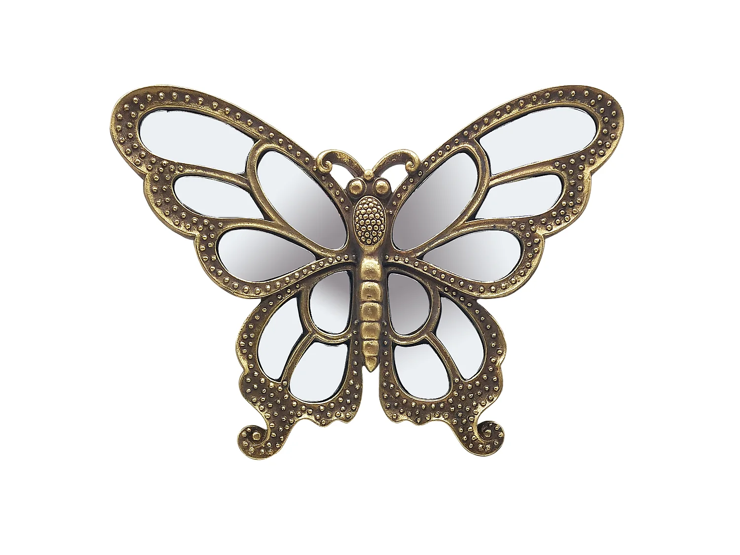 Déco murale papillon doré 24x18cm