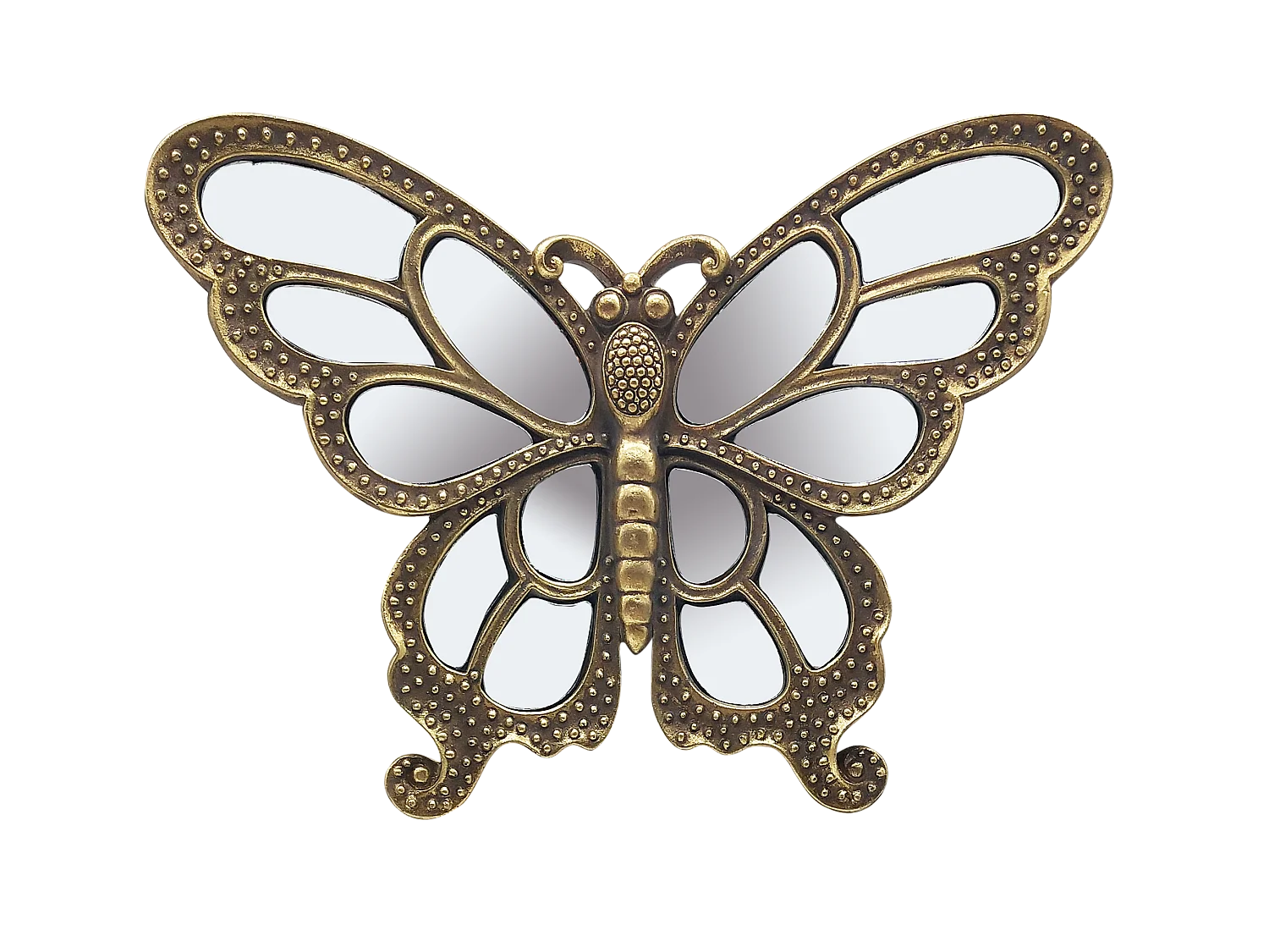 Déco murale papillon doré 24x18cm