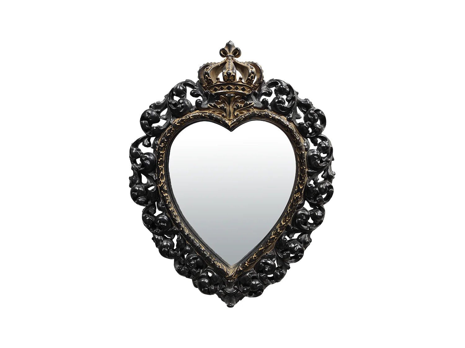 Déco miroir ex-voto patiné 23.7x30.1cm