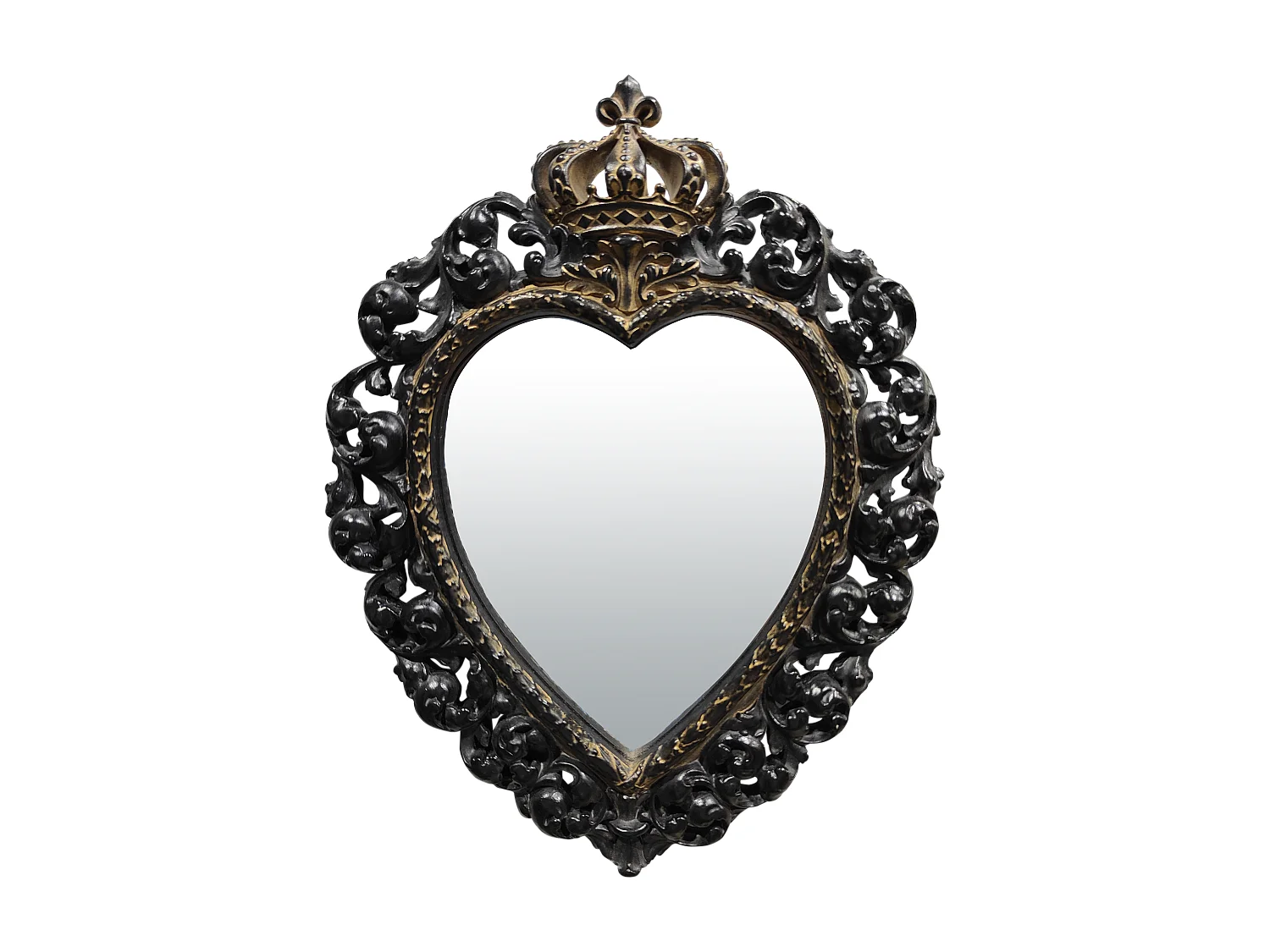 Déco miroir ex-voto patiné 23.7x30.1cm