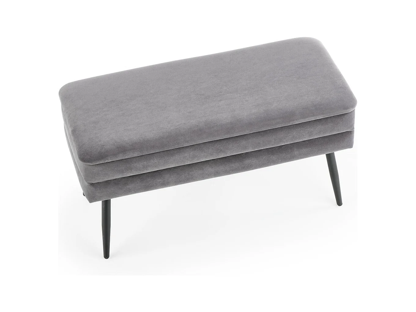 Ławka VELVA VELVET ciemnozielona z pojemnikiem