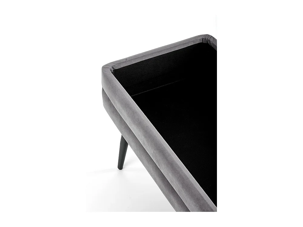 Ławka VELVA VELVET ciemnozielona z pojemnikiem