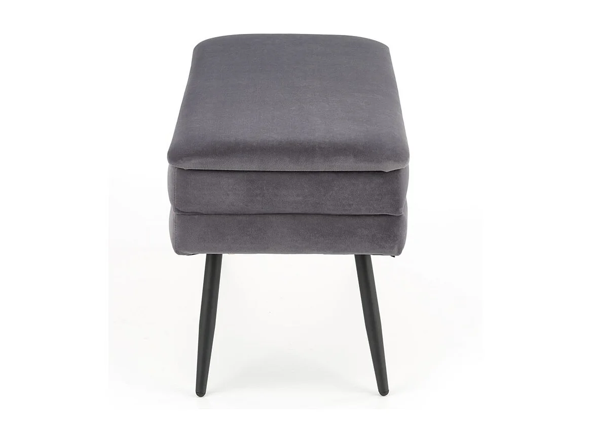 Ławka VELVA VELVET ciemnozielona z pojemnikiem