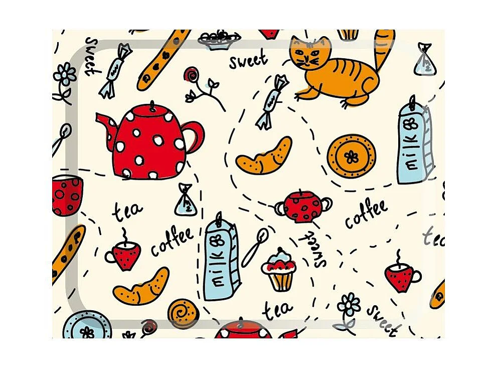 Klappbarer Servierwagen BAUHAUS mit Rollen – Metallgestell weiß, 2 Ebenen, 4 Positionen