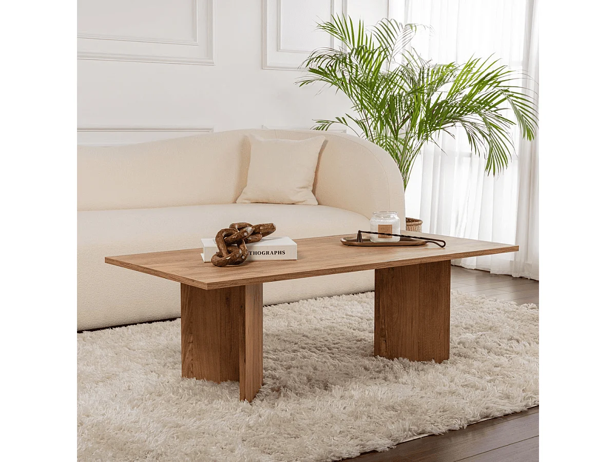 Couchtisch mit rechteckiger Platte L119 cm - SABIN