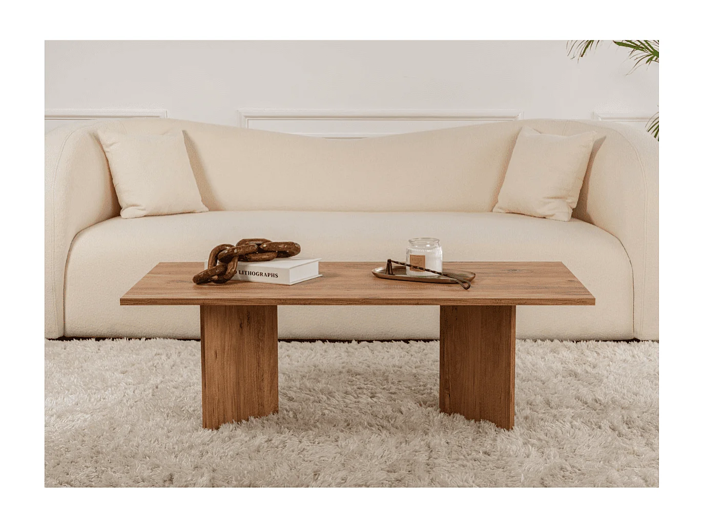 Couchtisch mit rechteckiger Platte L119 cm - SABIN