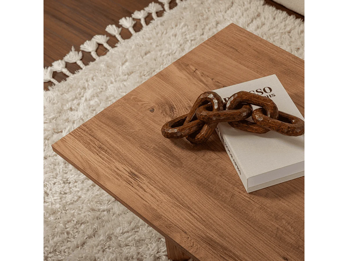 Table basse avec plateau rectangulaire L120 cm - SABIN